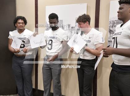 Thumbnail 1 in Trinity League Football Media Day - St. John Bosco photogallery.