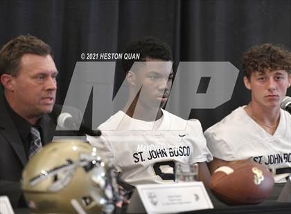 Thumbnail 3 in Trinity League Football Media Day - St. John Bosco photogallery.