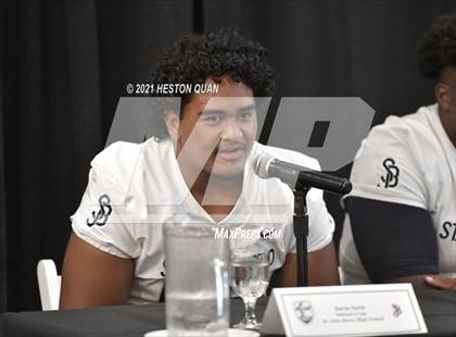 Thumbnail 1 in Trinity League Football Media Day - St. John Bosco photogallery.