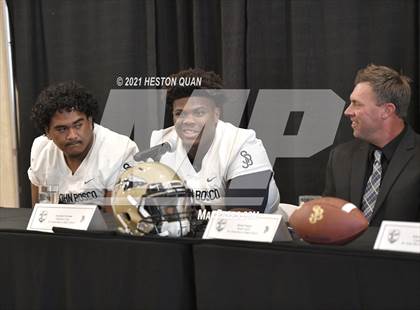 Thumbnail 2 in Trinity League Football Media Day - St. John Bosco photogallery.