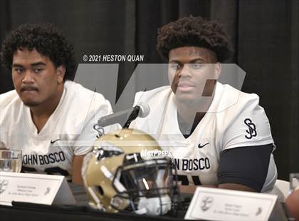 Thumbnail 1 in Trinity League Football Media Day - St. John Bosco photogallery.