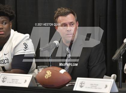 Thumbnail 3 in Trinity League Football Media Day - St. John Bosco photogallery.