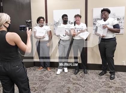 Thumbnail 1 in Trinity League Football Media Day - St. John Bosco photogallery.