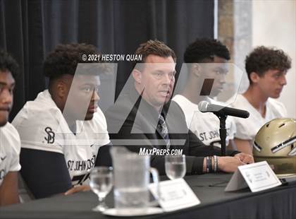 Thumbnail 2 in Trinity League Football Media Day - St. John Bosco photogallery.