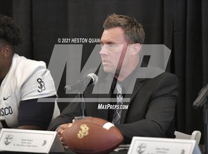 Thumbnail 1 in Trinity League Football Media Day - St. John Bosco photogallery.
