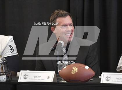 Thumbnail 1 in Trinity League Football Media Day - St. John Bosco photogallery.