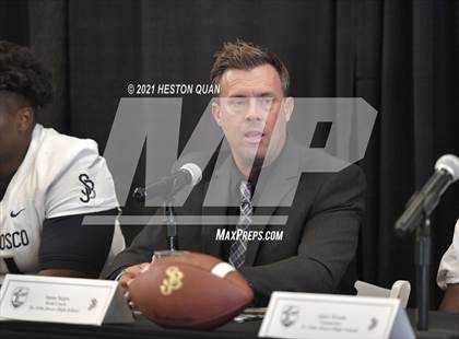Thumbnail 2 in Trinity League Football Media Day - St. John Bosco photogallery.