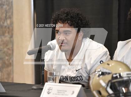 Thumbnail 1 in Trinity League Football Media Day - St. John Bosco photogallery.