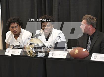 Thumbnail 1 in Trinity League Football Media Day - St. John Bosco photogallery.