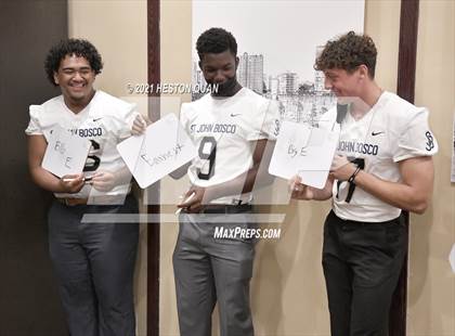 Thumbnail 2 in Trinity League Football Media Day - St. John Bosco photogallery.