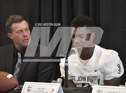 Thumbnail 3 in Trinity League Football Media Day - St. John Bosco photogallery.