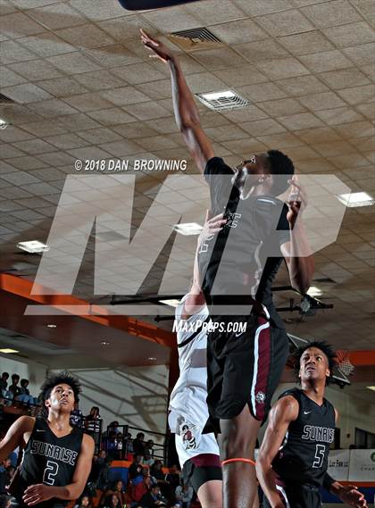 Thumbnail 1 in St. Benedict's Prep vs Sunrise Christian Academy (Chick-Fil-A Classic) photogallery.