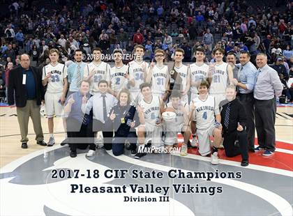 Thumbnail 1 in Pleasant Valley (CIF State D3 Award Photos) photogallery.