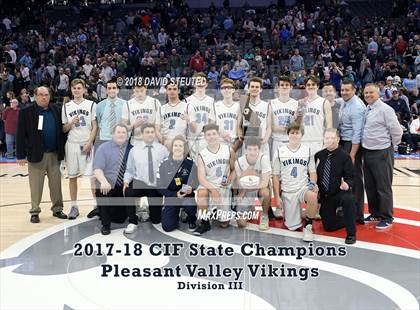 Thumbnail 2 in Pleasant Valley (CIF State D3 Award Photos) photogallery.