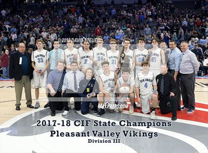 Thumbnail 3 in Pleasant Valley (CIF State D3 Award Photos) photogallery.