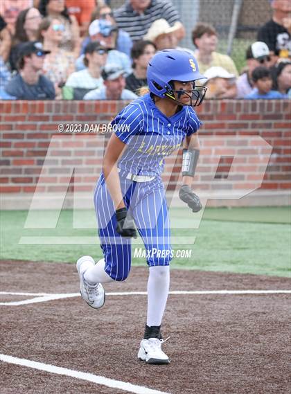 Thumbnail 3 in Aubrey vs Sulphur Springs (UIL 4A Softball Region 2 Regional Semifinal) photogallery.