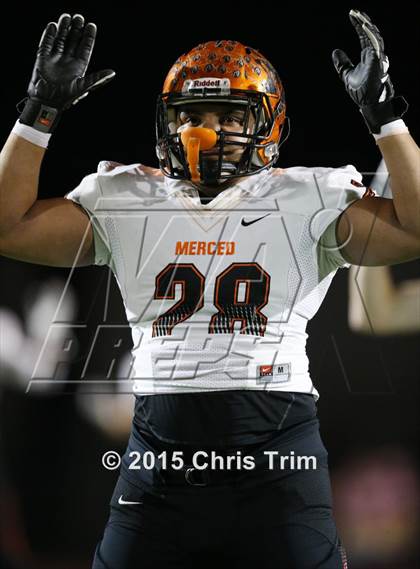 Thumbnail 3 in Elk Grove vs. Merced (CIF SJS D1 Playoff) photogallery.