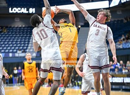 Thumbnail 1 in La Salle Academy vs. Central ( RIIL State Semifinal )  photogallery.