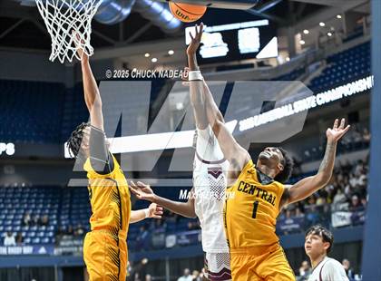 Thumbnail 2 in La Salle Academy vs. Central ( RIIL State Semifinal )  photogallery.