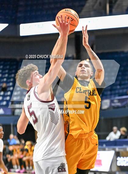Thumbnail 2 in La Salle Academy vs. Central ( RIIL State Semifinal )  photogallery.