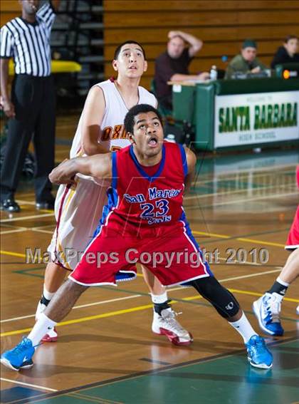 Thumbnail 2 in Oxnard vs. San Marcos (Santa Barbara Holiday Classic Tournament) photogallery.