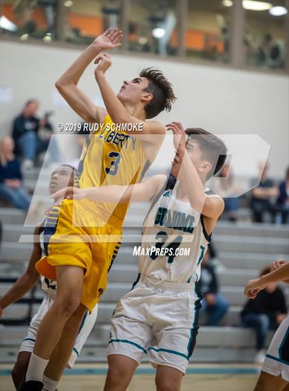 Thumbnail 2 in Guajome Park Academy vs. Liberty Charter (Del Lago Tip-Off Classic) photogallery.