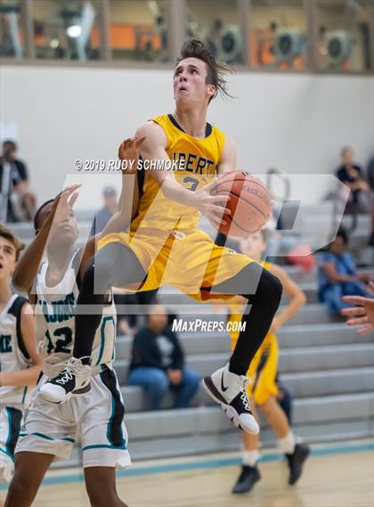 Thumbnail 2 in Guajome Park Academy vs. Liberty Charter (Del Lago Tip-Off Classic) photogallery.