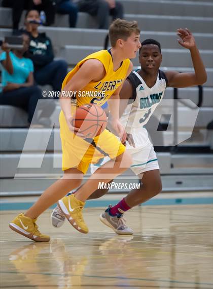 Thumbnail 2 in Guajome Park Academy vs. Liberty Charter (Del Lago Tip-Off Classic) photogallery.