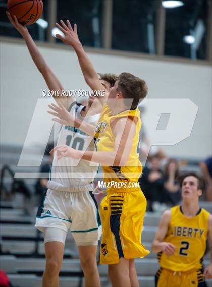 Thumbnail 1 in Guajome Park Academy vs. Liberty Charter (Del Lago Tip-Off Classic) photogallery.