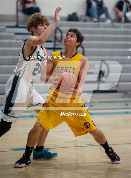 Thumbnail 3 in Guajome Park Academy vs. Liberty Charter (Del Lago Tip-Off Classic) photogallery.
