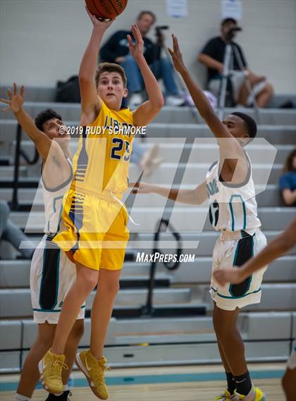 Thumbnail 2 in Guajome Park Academy vs. Liberty Charter (Del Lago Tip-Off Classic) photogallery.