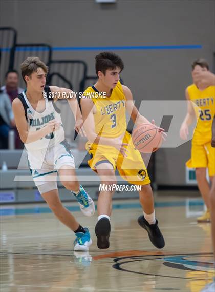 Thumbnail 3 in Guajome Park Academy vs. Liberty Charter (Del Lago Tip-Off Classic) photogallery.