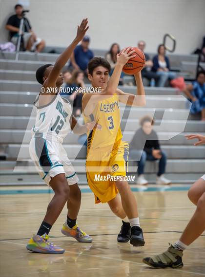 Thumbnail 3 in Guajome Park Academy vs. Liberty Charter (Del Lago Tip-Off Classic) photogallery.