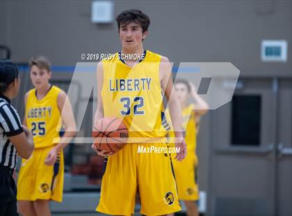 Thumbnail 2 in Guajome Park Academy vs. Liberty Charter (Del Lago Tip-Off Classic) photogallery.