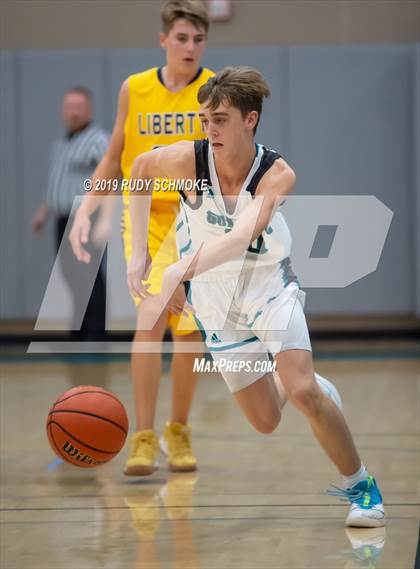 Thumbnail 1 in Guajome Park Academy vs. Liberty Charter (Del Lago Tip-Off Classic) photogallery.