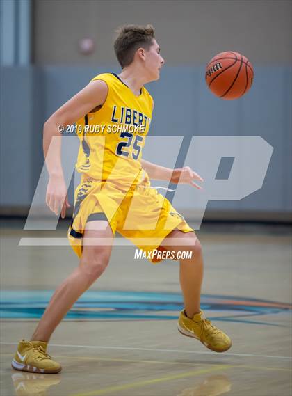 Thumbnail 2 in Guajome Park Academy vs. Liberty Charter (Del Lago Tip-Off Classic) photogallery.