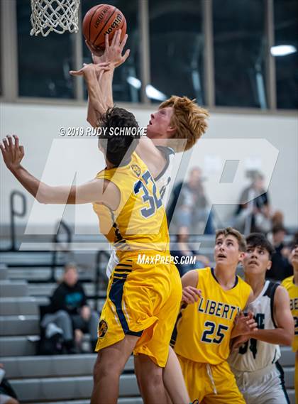 Thumbnail 2 in Guajome Park Academy vs. Liberty Charter (Del Lago Tip-Off Classic) photogallery.