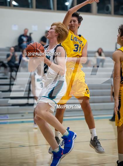 Thumbnail 1 in Guajome Park Academy vs. Liberty Charter (Del Lago Tip-Off Classic) photogallery.