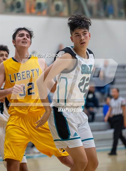 Thumbnail 3 in Guajome Park Academy vs. Liberty Charter (Del Lago Tip-Off Classic) photogallery.