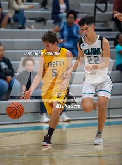 Thumbnail 2 in Guajome Park Academy vs. Liberty Charter (Del Lago Tip-Off Classic) photogallery.