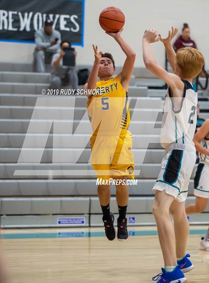 Thumbnail 3 in Guajome Park Academy vs. Liberty Charter (Del Lago Tip-Off Classic) photogallery.