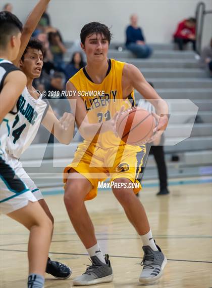 Thumbnail 3 in Guajome Park Academy vs. Liberty Charter (Del Lago Tip-Off Classic) photogallery.