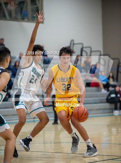 Thumbnail 3 in Guajome Park Academy vs. Liberty Charter (Del Lago Tip-Off Classic) photogallery.