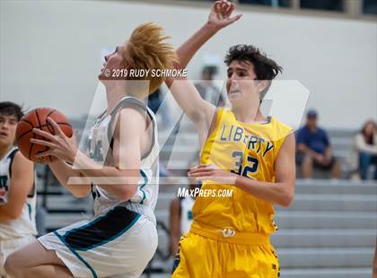 Thumbnail 3 in Guajome Park Academy vs. Liberty Charter (Del Lago Tip-Off Classic) photogallery.