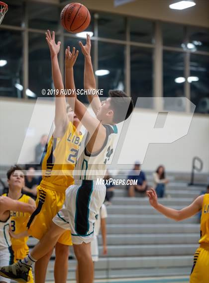 Thumbnail 1 in Guajome Park Academy vs. Liberty Charter (Del Lago Tip-Off Classic) photogallery.