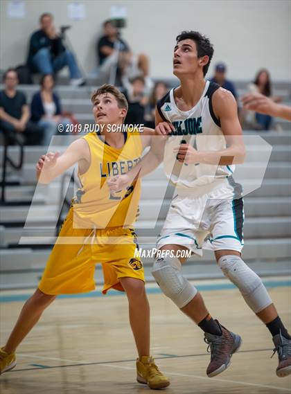 Thumbnail 3 in Guajome Park Academy vs. Liberty Charter (Del Lago Tip-Off Classic) photogallery.