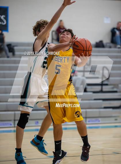 Thumbnail 2 in Guajome Park Academy vs. Liberty Charter (Del Lago Tip-Off Classic) photogallery.