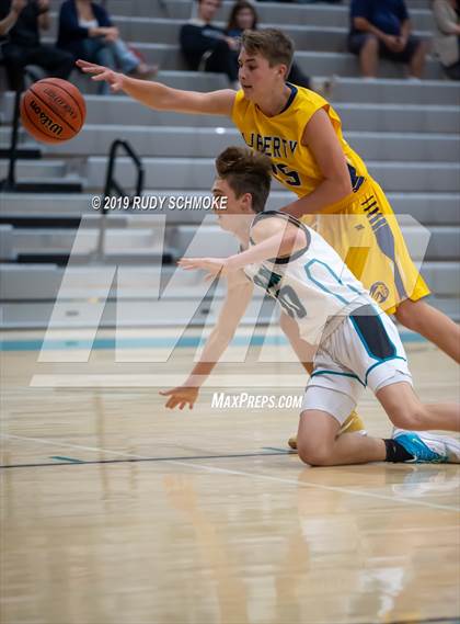 Thumbnail 3 in Guajome Park Academy vs. Liberty Charter (Del Lago Tip-Off Classic) photogallery.