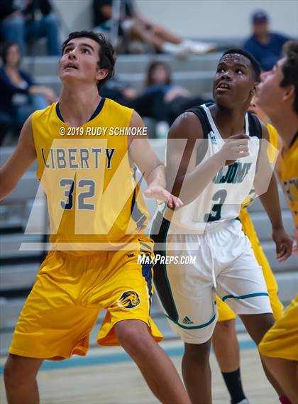 Thumbnail 3 in Guajome Park Academy vs. Liberty Charter (Del Lago Tip-Off Classic) photogallery.