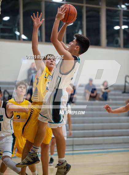 Thumbnail 3 in Guajome Park Academy vs. Liberty Charter (Del Lago Tip-Off Classic) photogallery.